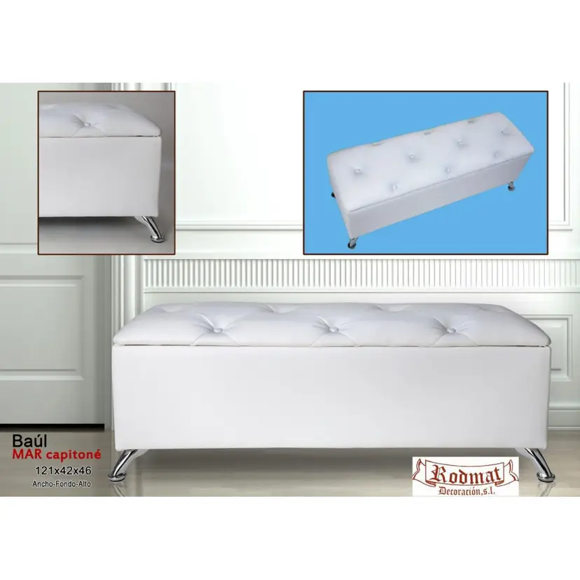 Baul Tapizado Mod Mar – foto 2