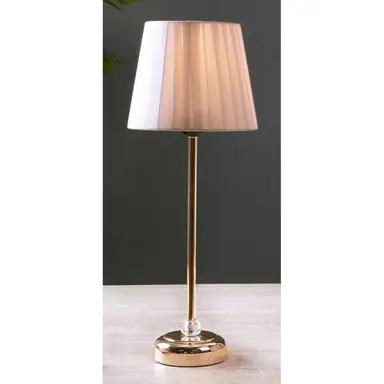Lampara Sobremesa 18*48 Oro Jenica