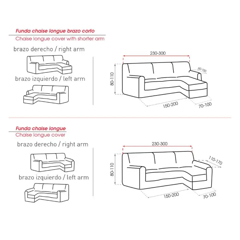 Funda Chaiselongue Bali Multielastica – foto 3