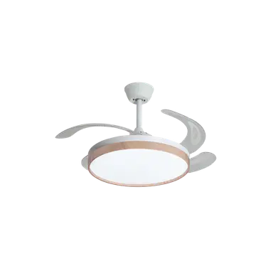 Ventilador Techo Blanco Madera Natural Dakota