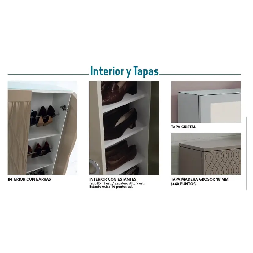 Zapatero 2 Puertas Florencia Alto – foto 3