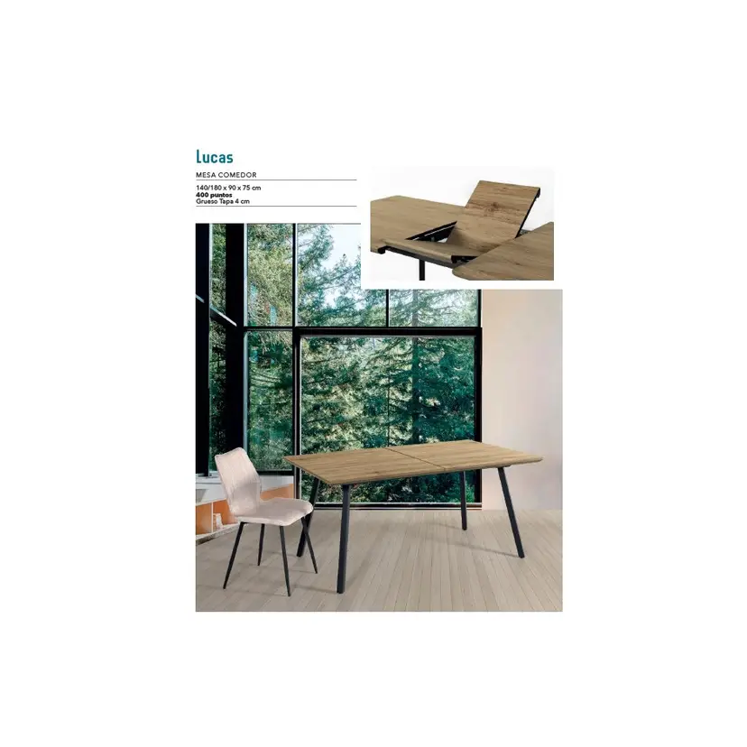 Mesa Comedor Extensible Lucas