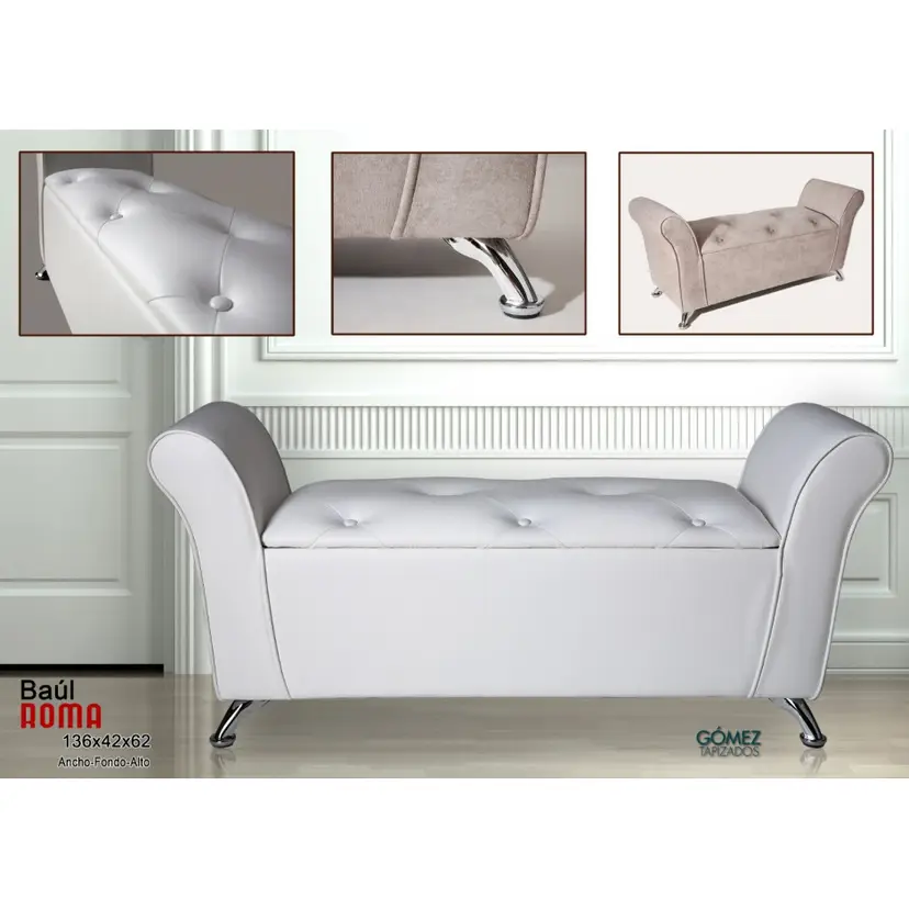 Baul Tapizado Mod Roma – foto 2