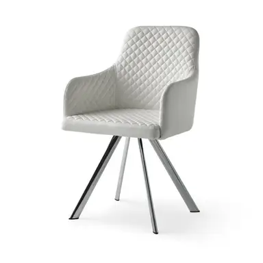 Silla Giratoria Polipiel Blanca