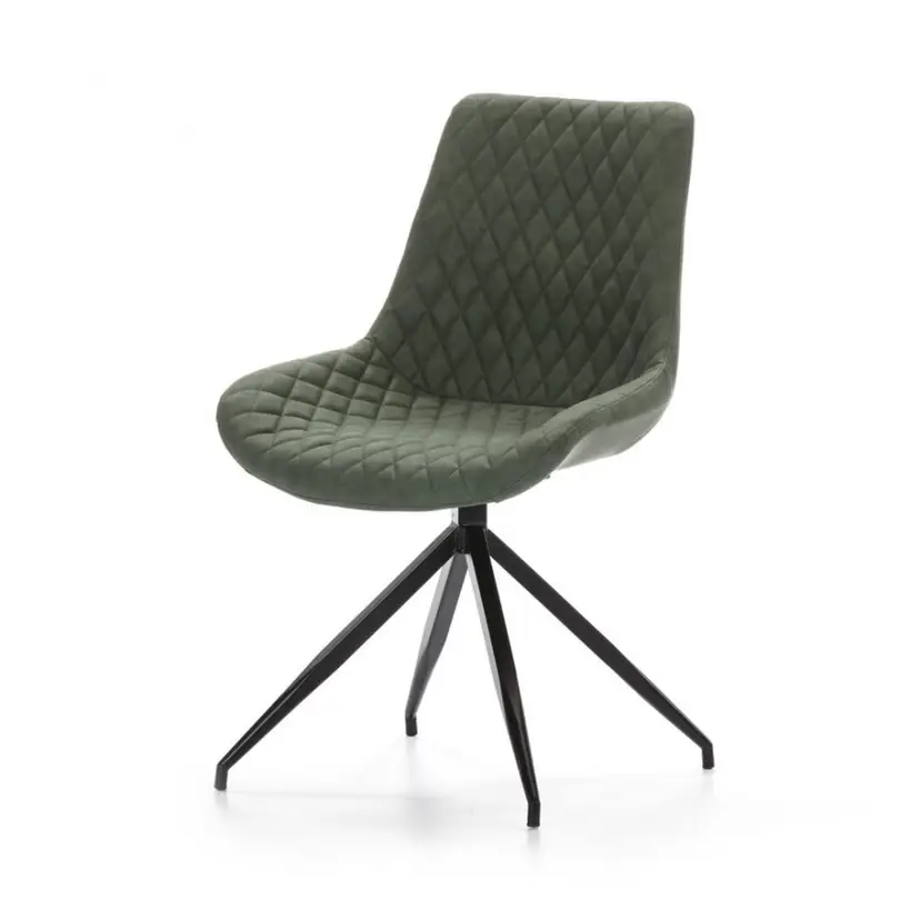 Silla Giratoria Polipiel Verde DC-118