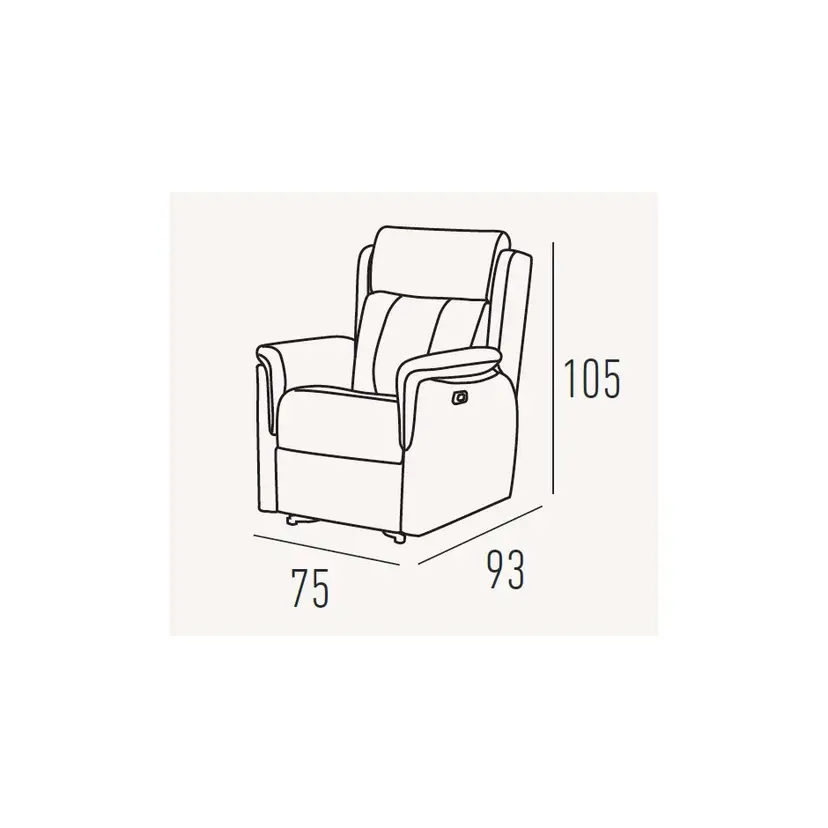 Sillon Relax Elevador con Ruedas Roma – foto 5
