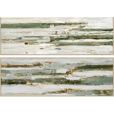 Cuadro 153*53 Abstracto Verde