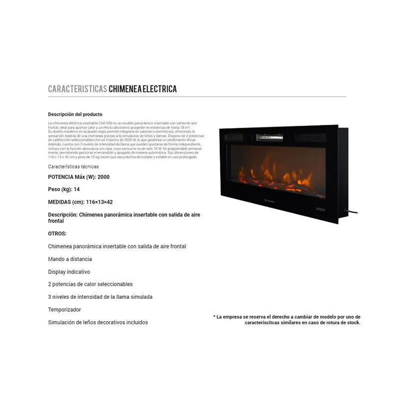 Mueble TV con Chimenea FIII03 – foto 4