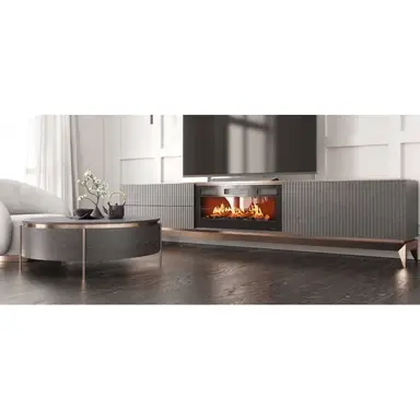Mueble TV con Chimenea FIII04
