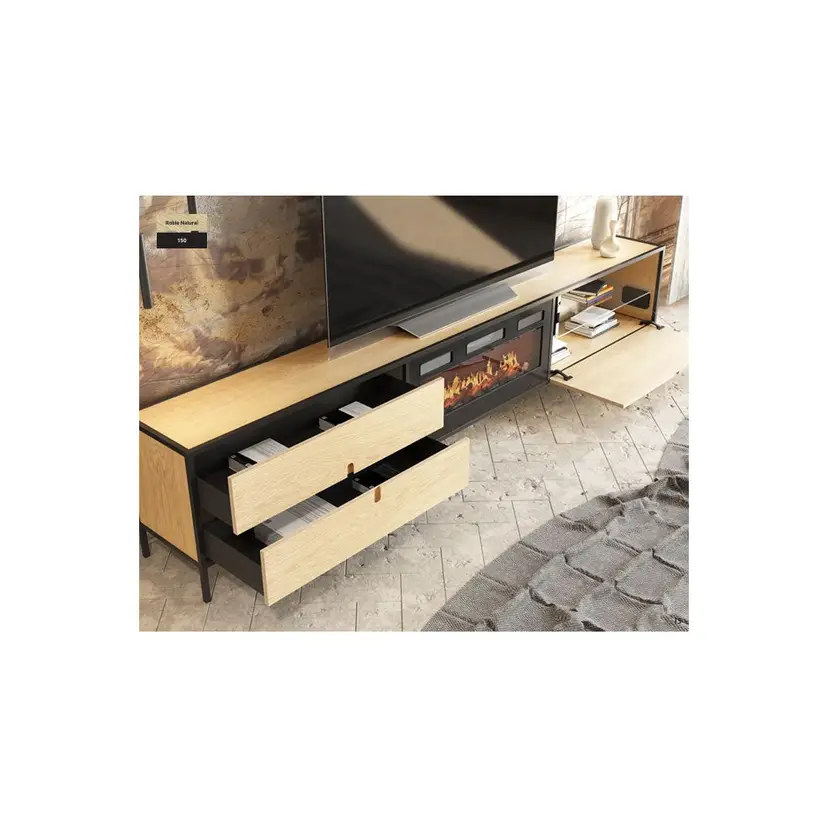 Mueble TV con Chimenea FIII06 – foto 2