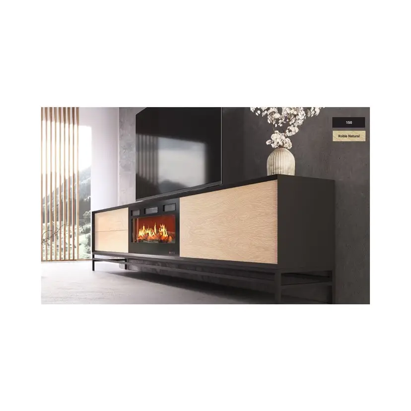 Mueble TV con Chimenea FIII09
