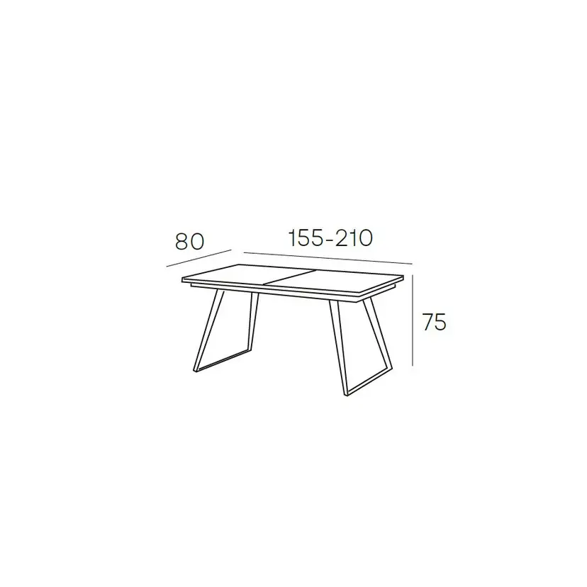 Mesa Comedor Ext. 155(210)*80*75 Sacha – foto 2
