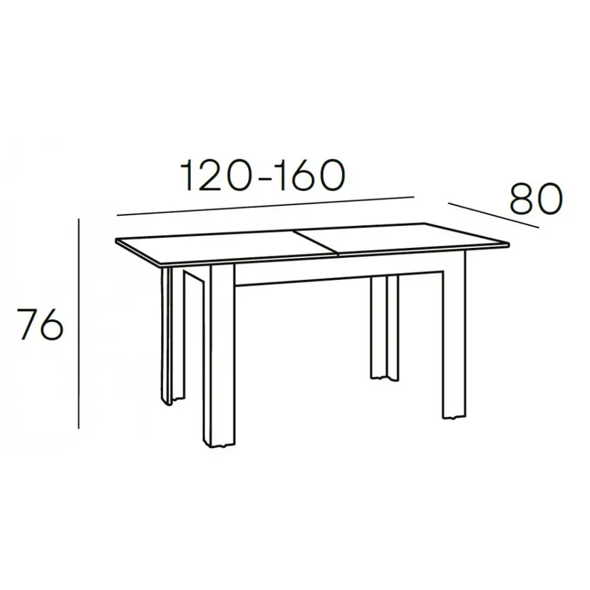 Mesa Comedor Extensible Roble Noruega – foto 4