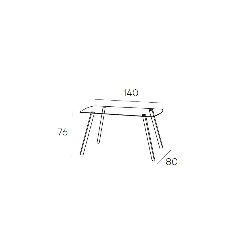 Mesa Comedor 140*80*76 Crystal – foto 4