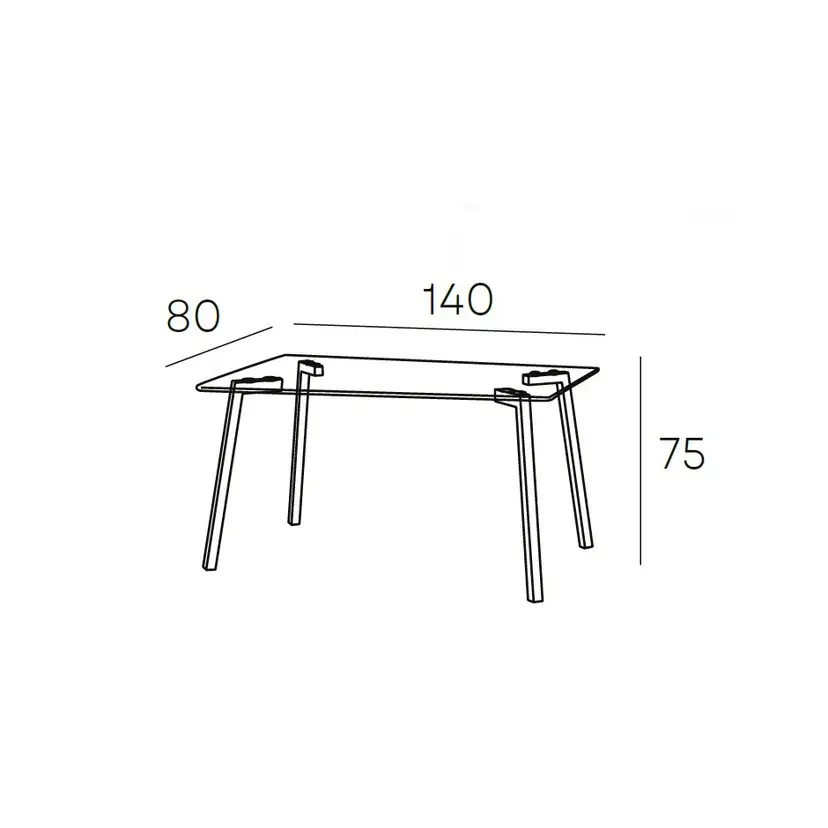 Mesa Comedor 140*80*75 Lujan – foto 4