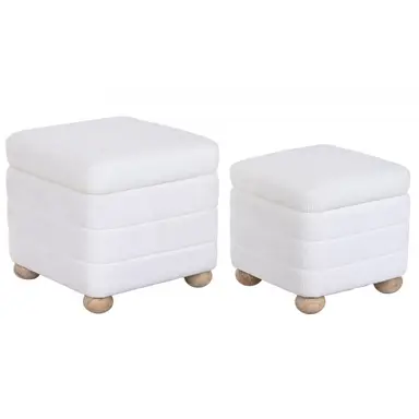 Baul Tapizado Blanco
