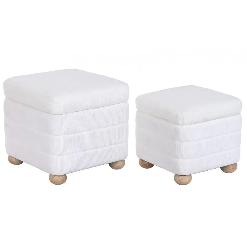 Baul Tapizado Blanco