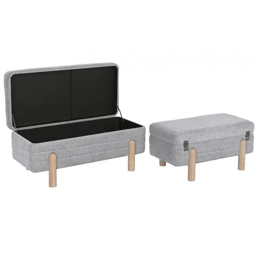 Baul Tapizado Gris – foto 2