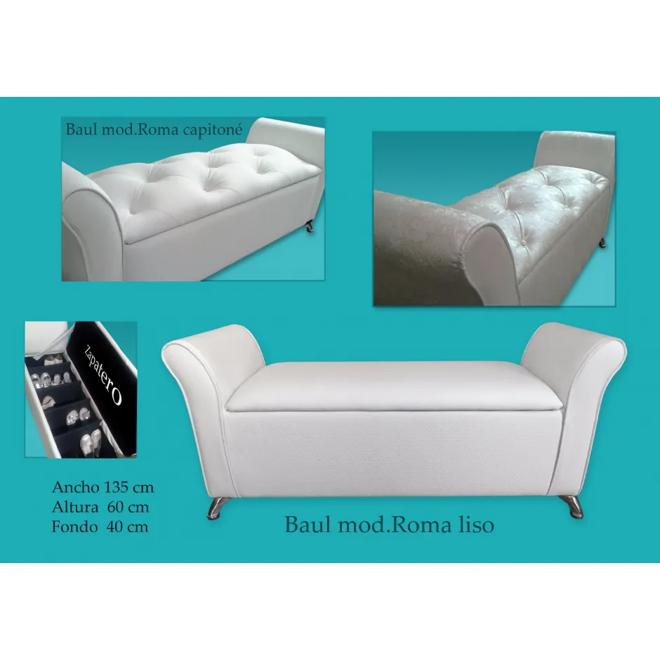 Baul Tapizado Mod Roma – foto 3