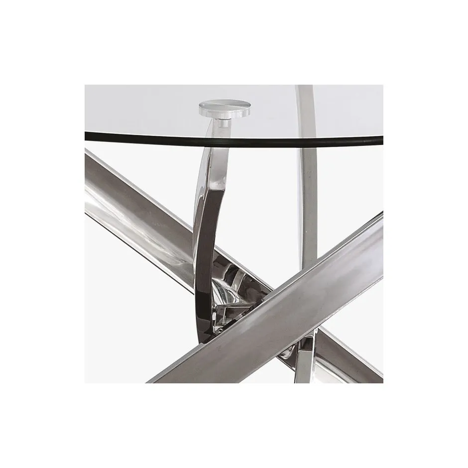 Mesa Comedor 110CM Delia Pata Cromada – foto 2