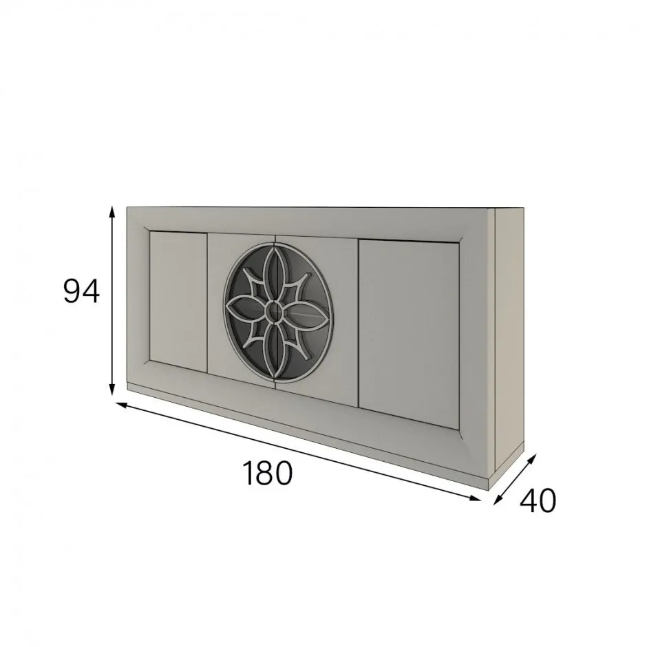 Aparador 180*40*94 Roseta Serik – foto 3