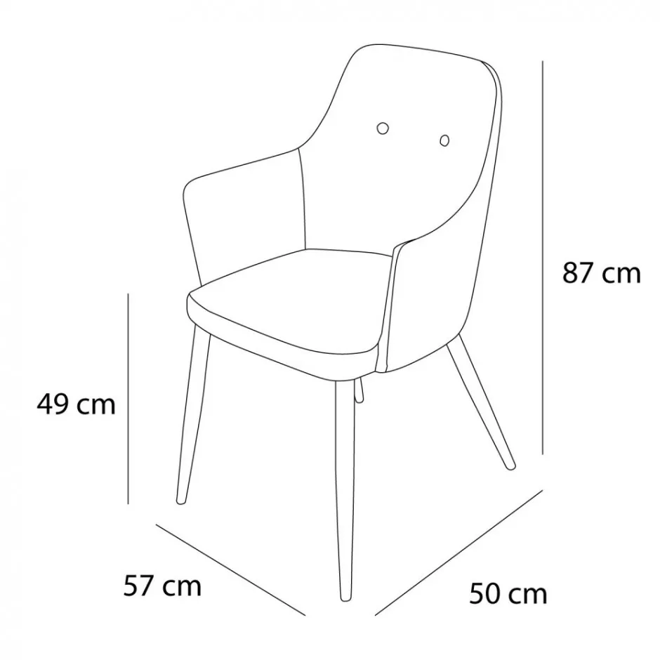 Sillon Tapizado Arena Pata Negra – foto 2