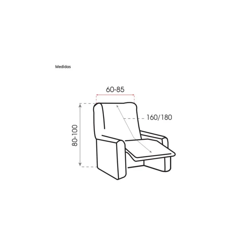 Funda Sillon Relax Bali Multielastica – foto 2