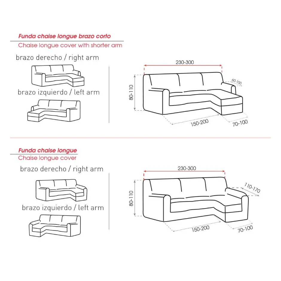 Funda Chaiselongue Bali Multielastica – foto 3