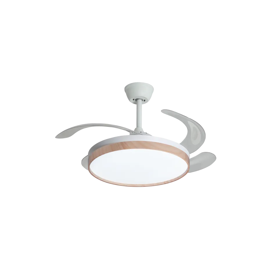 Ventilador Techo Blanco Madera Natural Dakota – foto 1