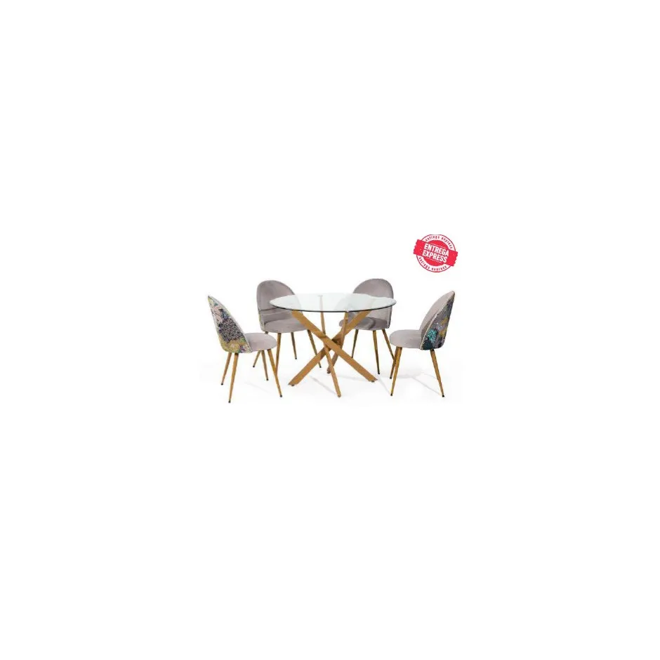Mesa Comedor 110CM Delia Pata Madera – foto 1