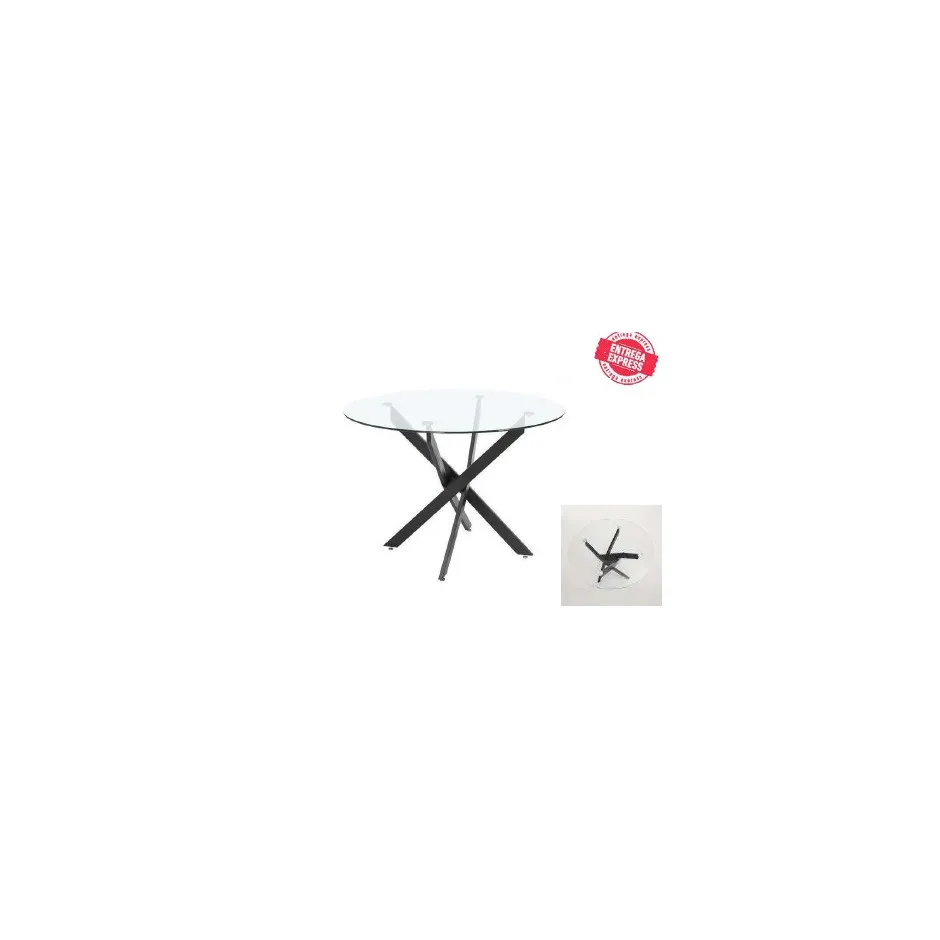 Mesa Comedor 110CM Delia Pata Negra – foto 1