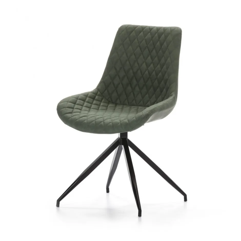 Silla Giratoria Polipiel Verde DC-118 – foto 1
