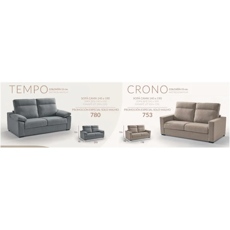 Sofa Cama Italiano Colchón 15cm Tempo – foto 3