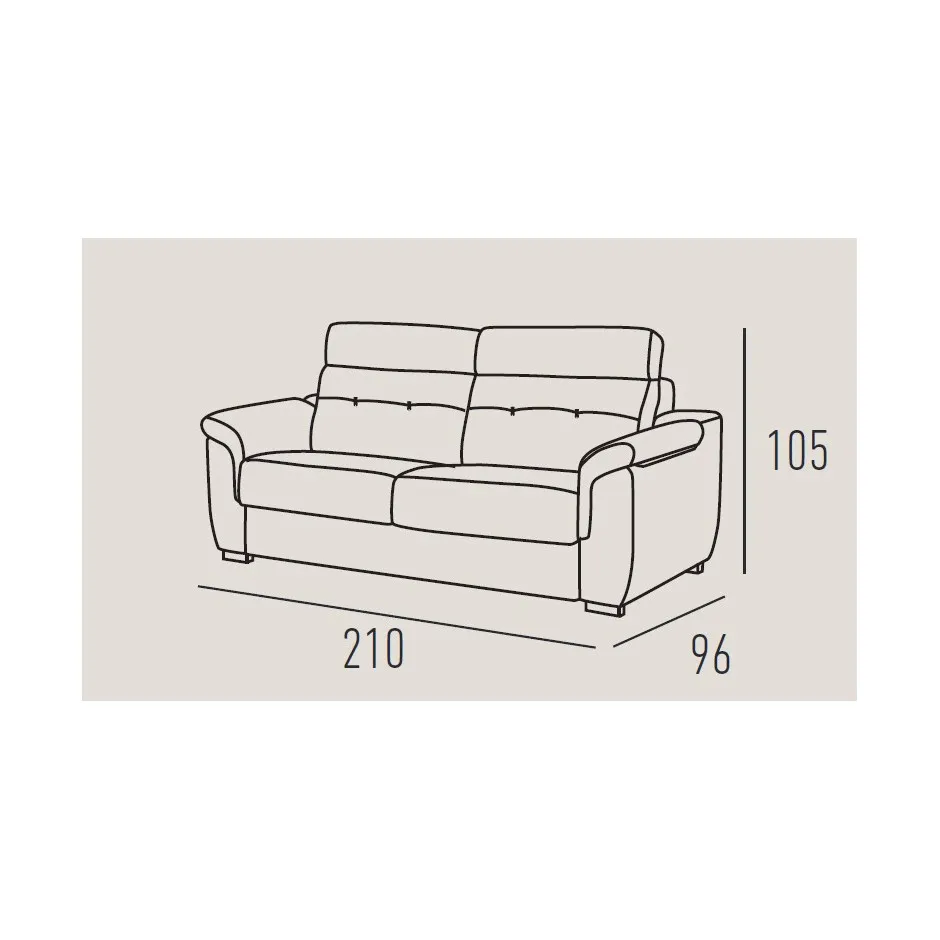 Sofa Cama Italiano Zaira Colchón 18cm – foto 4