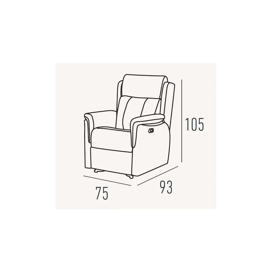 Sillon Relax Elevador con Ruedas Roma – foto 5