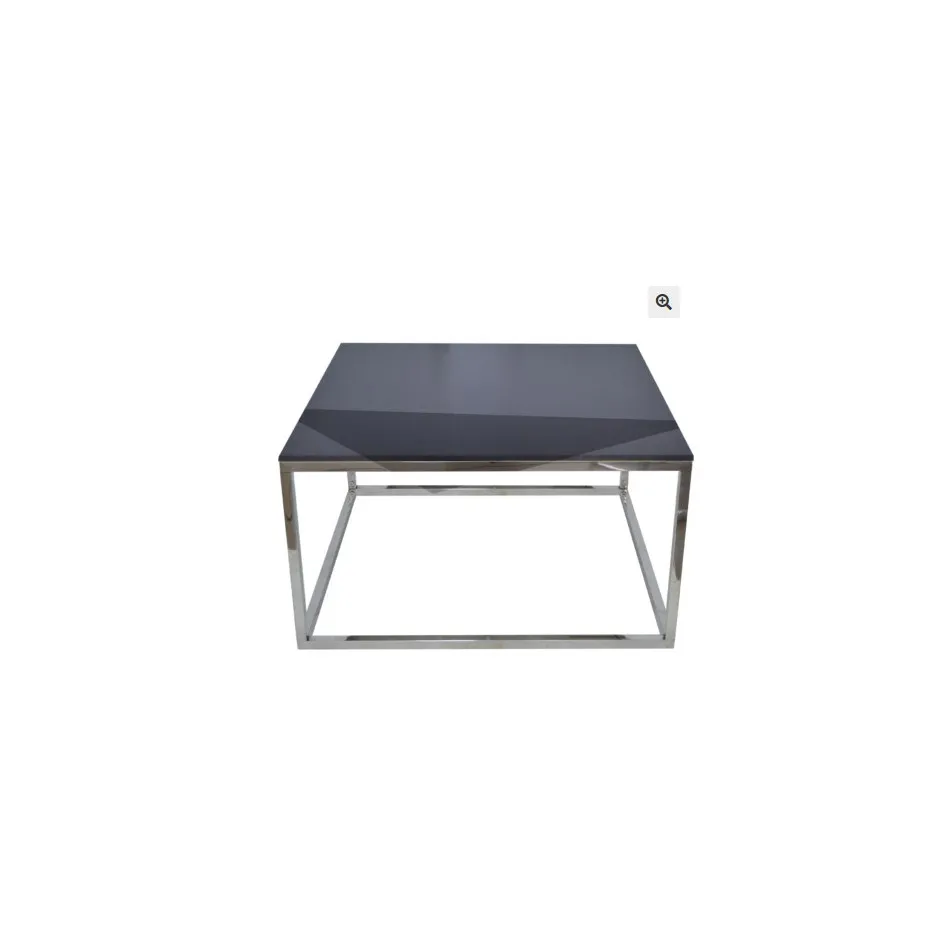 Mesa Centro 80cm Cromo Cubo – foto 5