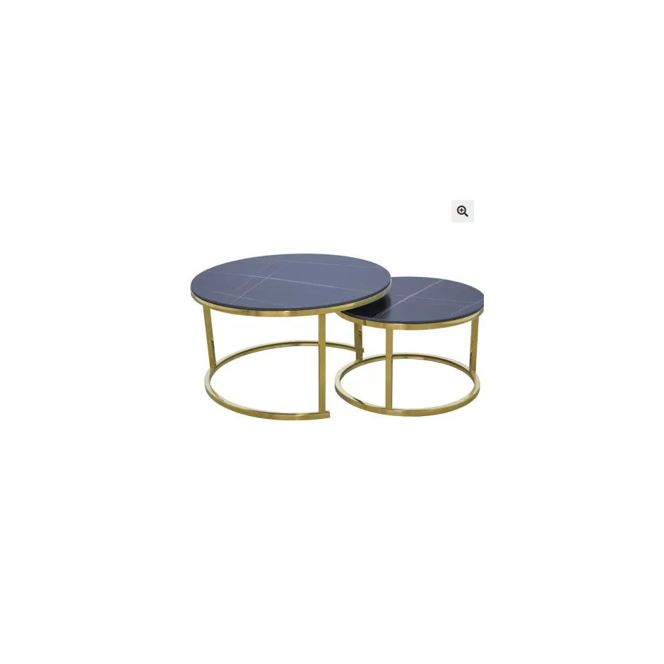 Mesa Centro Nido Dorada Redonda – foto 2