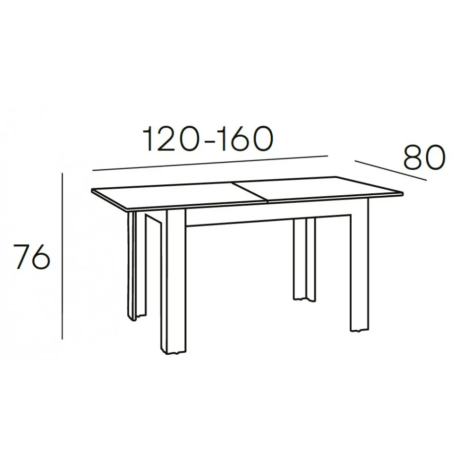 Mesa Comedor Extensible Roble Noruega – foto 4
