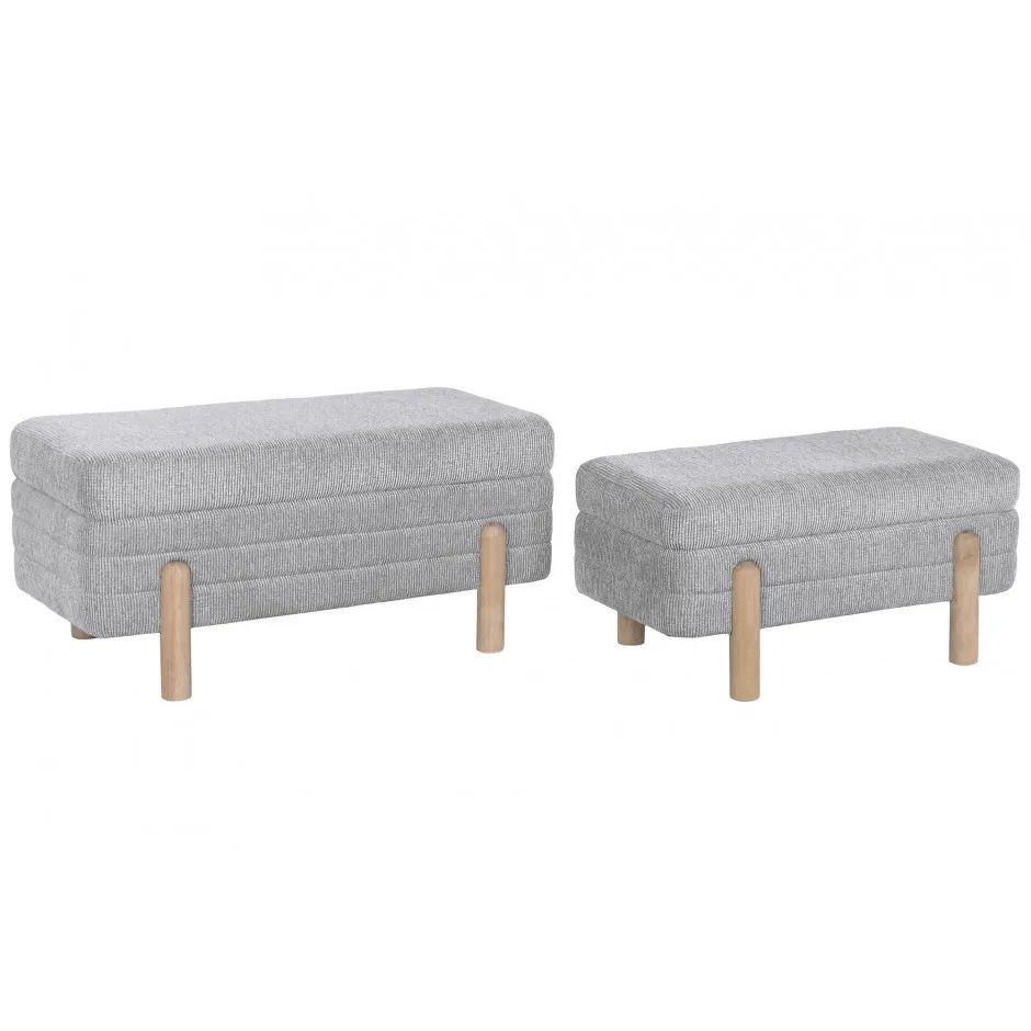 Baul Tapizado Gris – foto 1