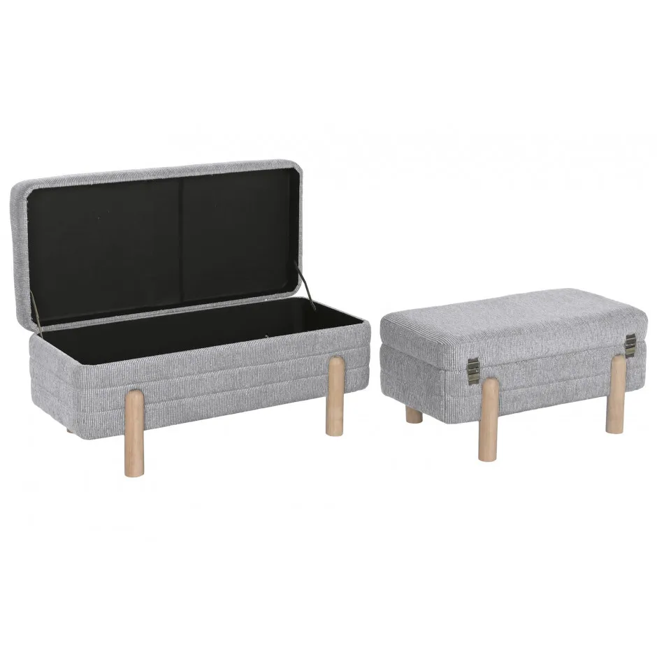 Baul Tapizado Gris – foto 2